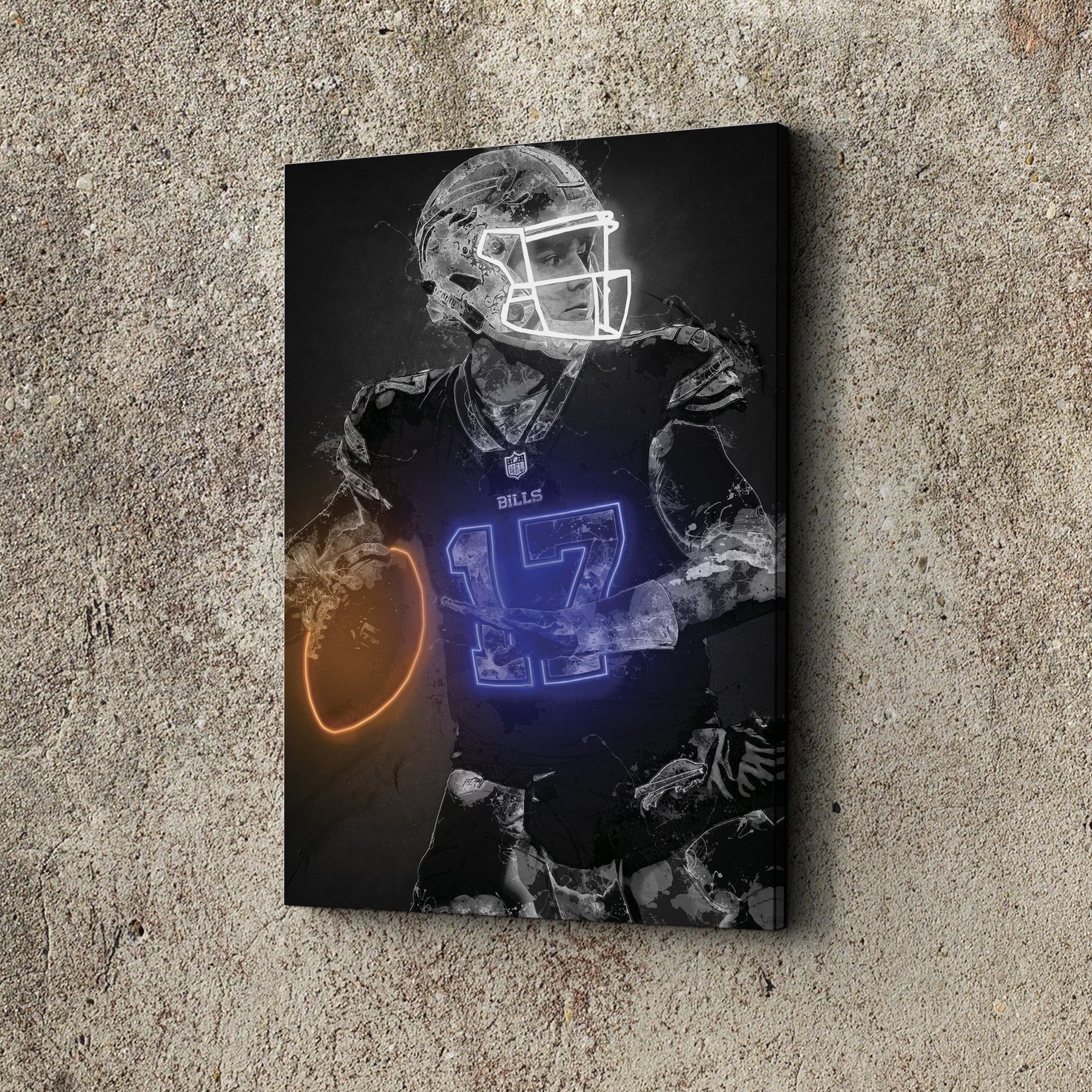 Josh Allen LED Neon Wall Art Acrylic