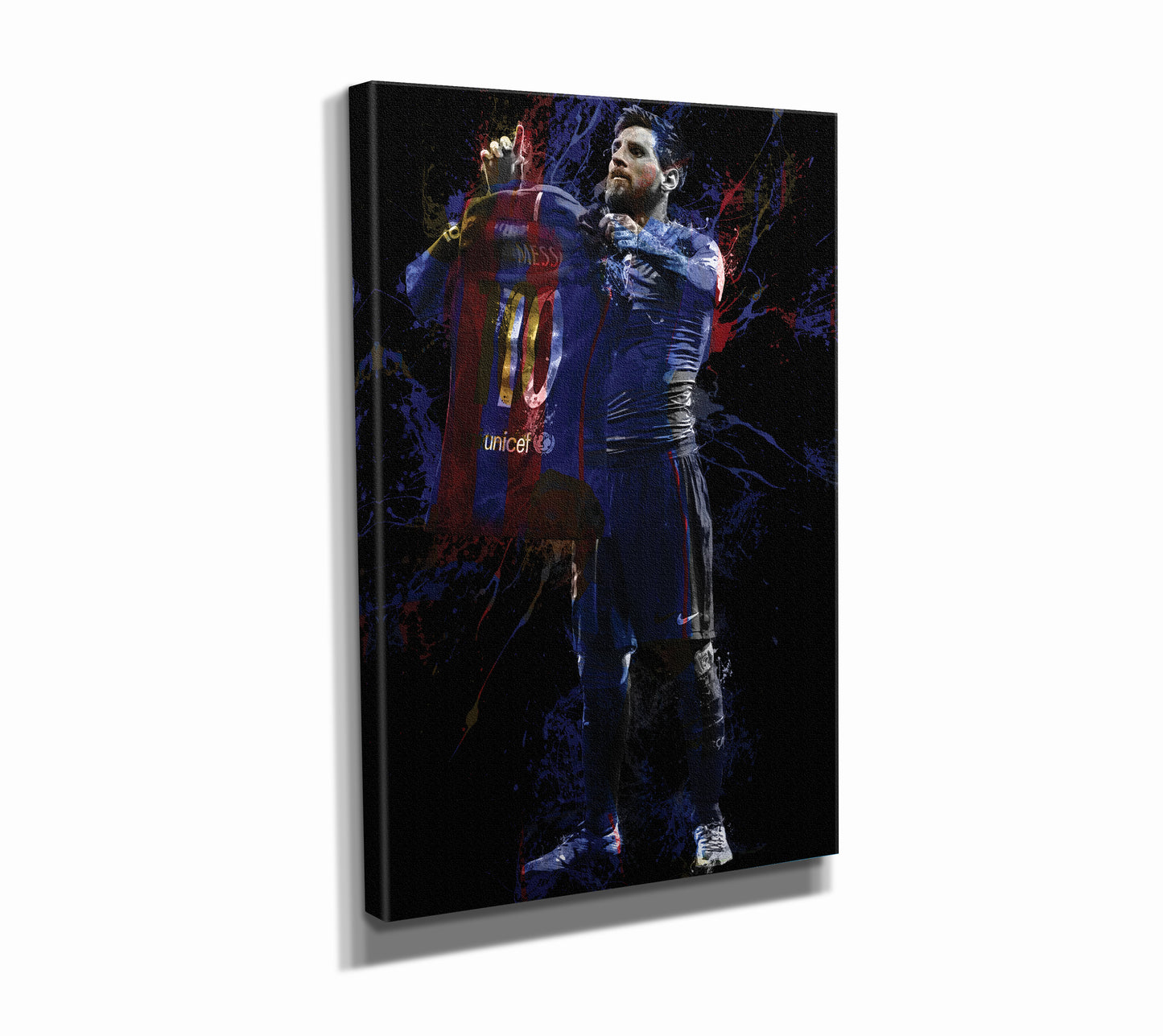 Lionel Messi Celebration Poster Soccer Player Barcelona Painting Hand Made Posters Canvas Print Kids Wall Art Man Cave Gift Home Decor