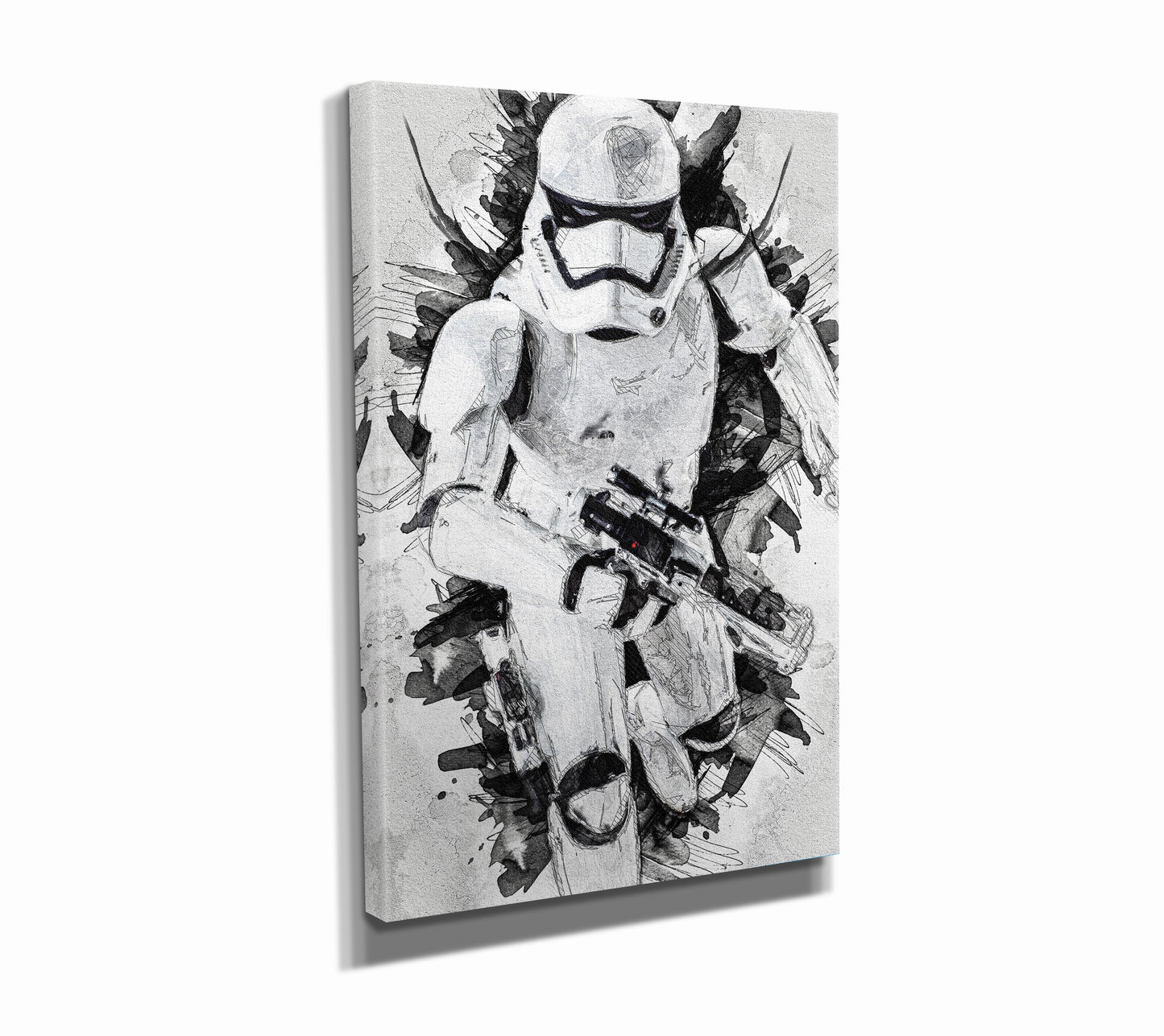 White Stormtrooper Poster Star Wars Painting Hand Made Posters Canvas Print Kids Wall Art Man Cave Gift Home Decor