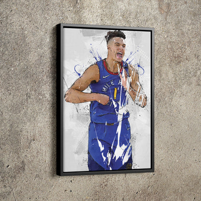 Michael Porter Jr. Poster Denver Nuggets Basketball Painting Hand Made Posters Canvas Print Wall Art Home Man Cave Gift Decor