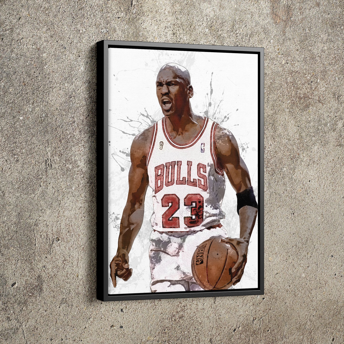 Michael Jordan Poster Chicago Bulls Basketball Painting Hand Made Posters Canvas Print Kids Wall Art Home Man Cave Gift Decor