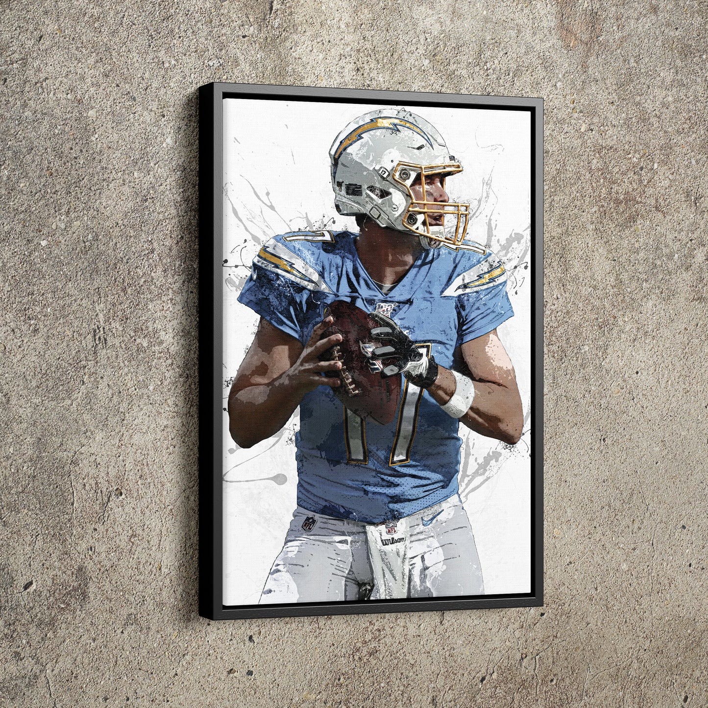 Philip Rivers Poster Indianapolis Colts Football Painting Hand Made Posters Canvas Print Kids Wall Art Home Man Cave Gift Decor