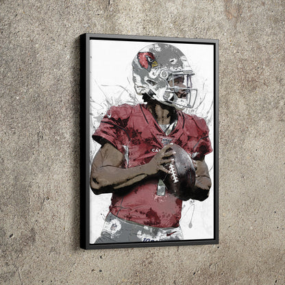 Kyler Murray Poster Arizona Cardinals Painting Hand Made Posters Canvas Print Kids Wall Art Home Man Cave Gift Decor