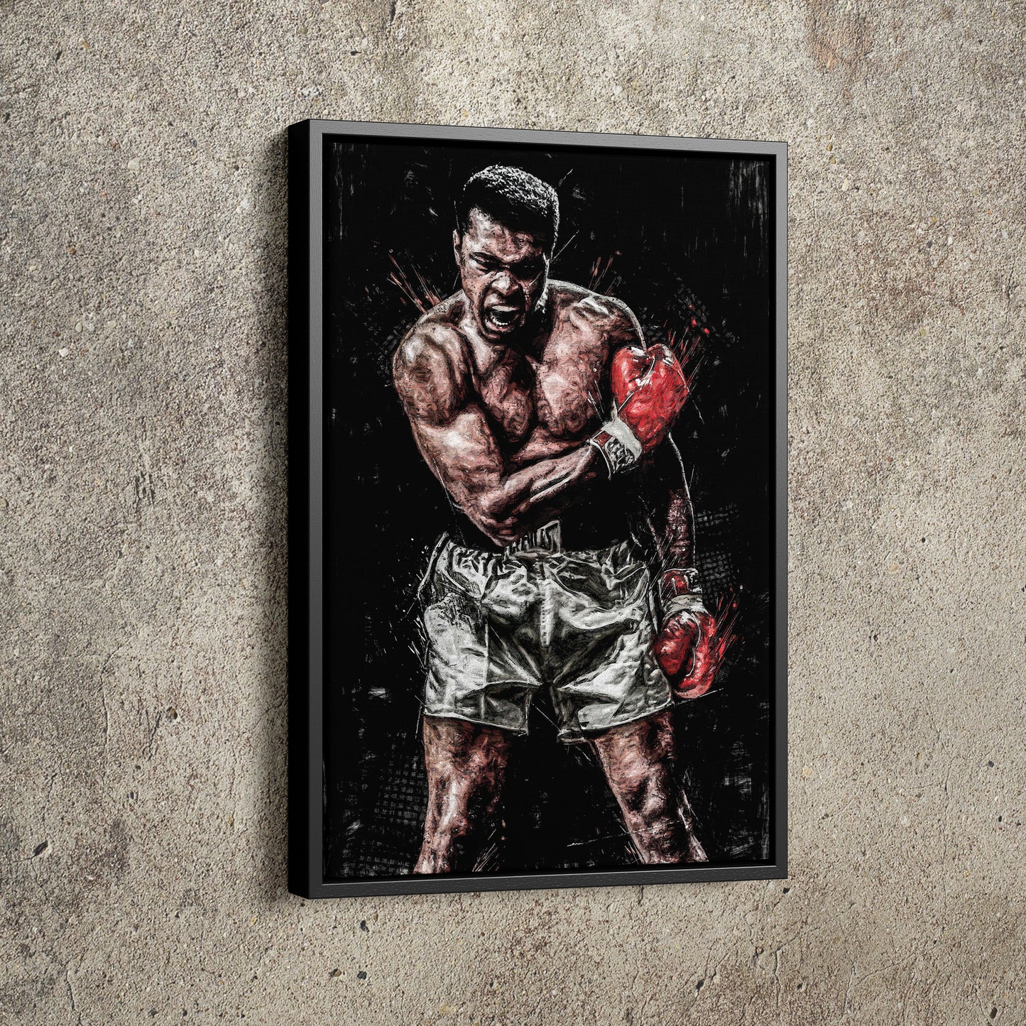 Muhammad Ali Poster The Greatest Boxing Hand Made Posters Canvas Print Kids Wall Art Man Cave Gift Home Decor