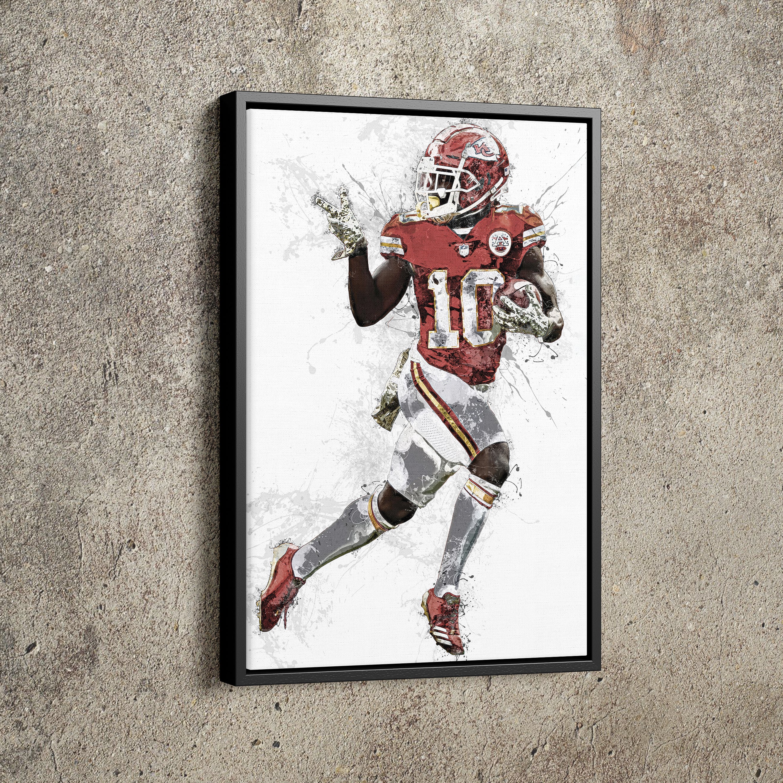 Tyreek Hill Art Poster Kansas City Chiefs Football Hand Made