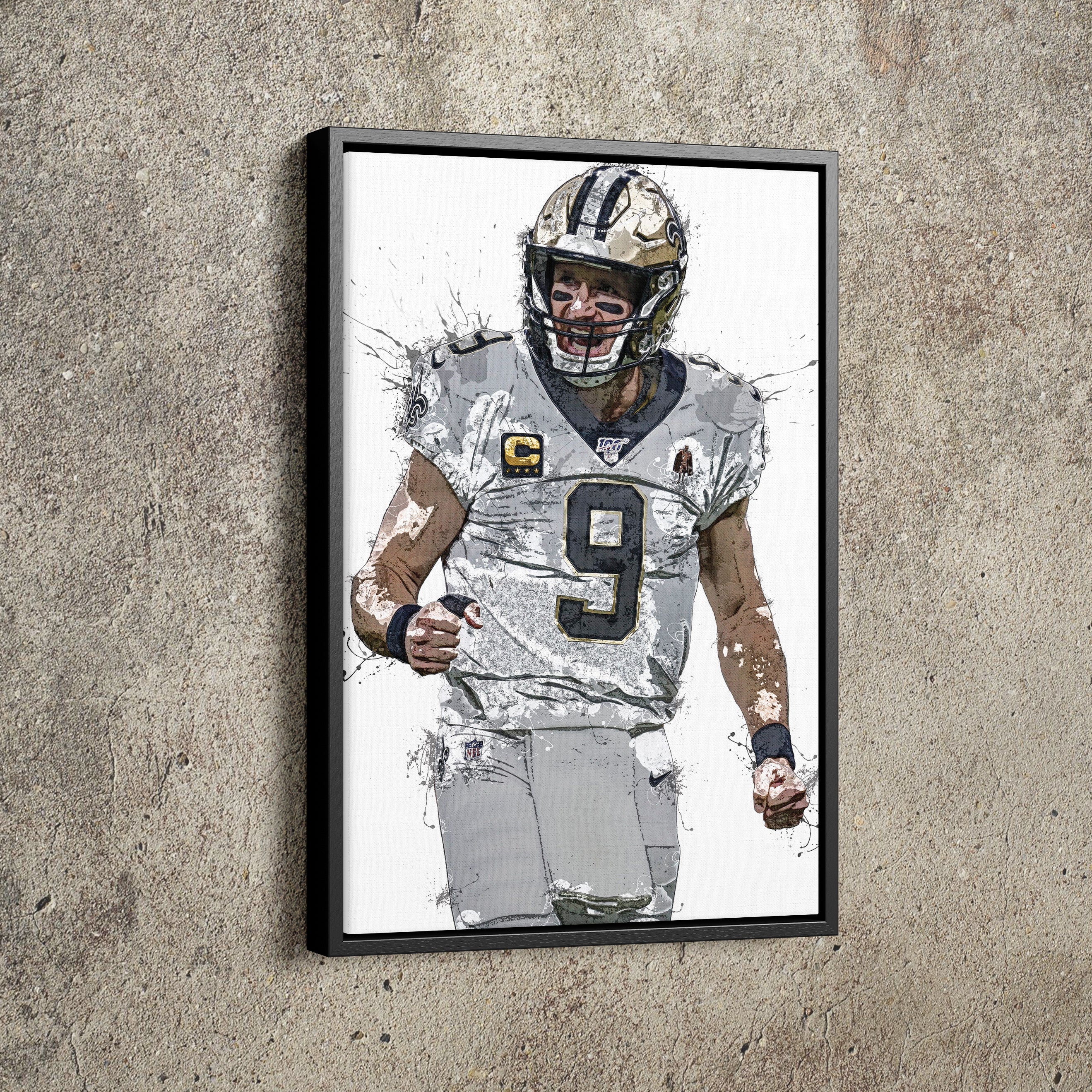 Drew Brees Poster Print, American Football Player, Posters for Wall, Canvas  Art, Artwork, Wall Art, Drew Brees Decor, No Frame Poster, Original Art