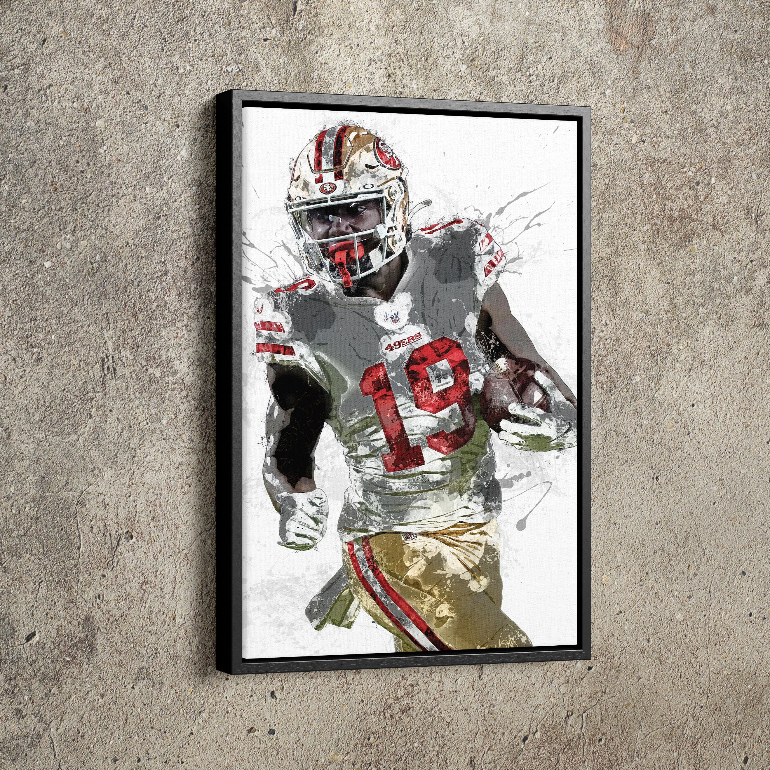 : Deebo Samuel Poster 46 Wall Art Canvas Print Poster Home  Bathroom Bedroom Office Living Room Decor Canvas Poster  Unframe：12x18inch(30x45cm): Posters & Prints