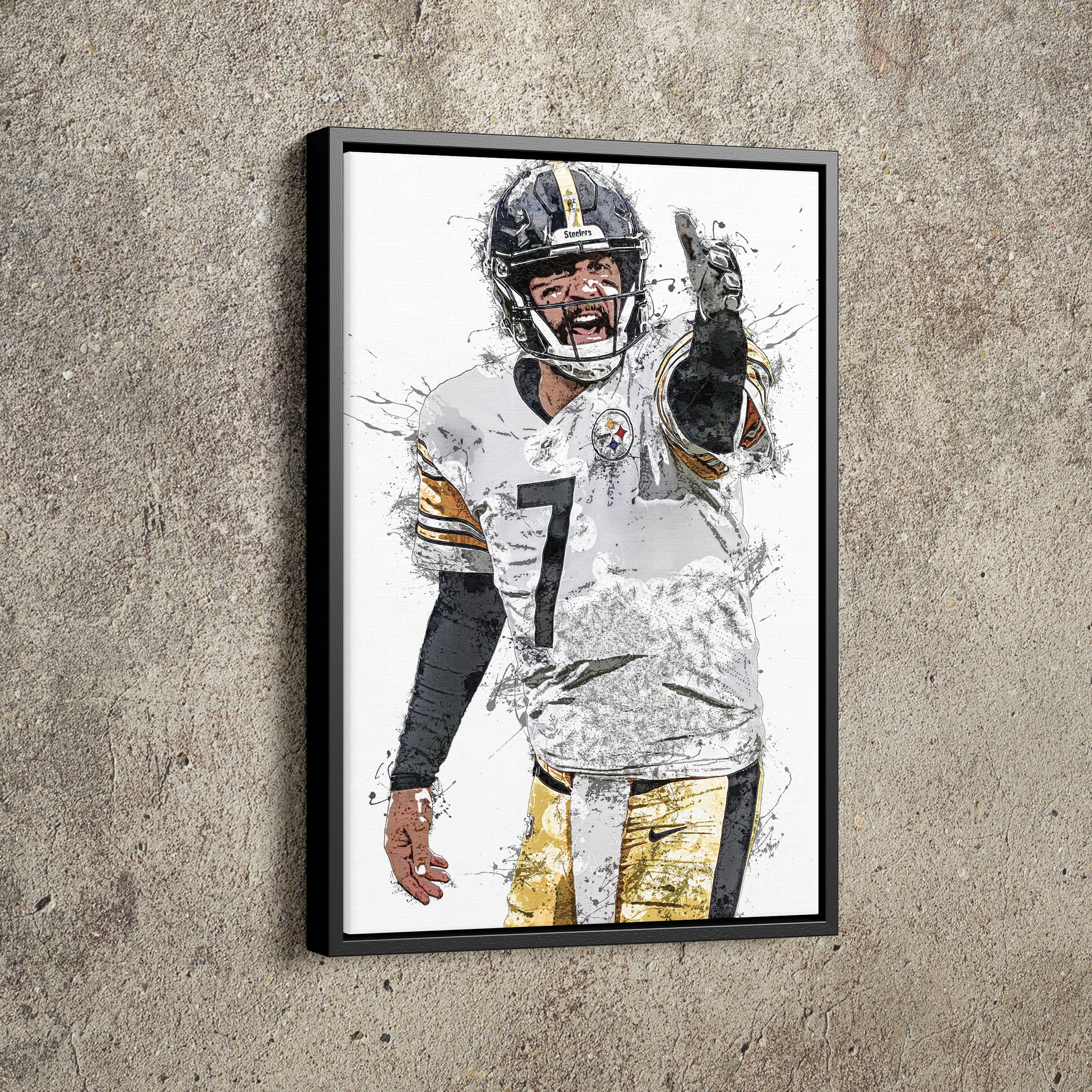 Ben Roethlisberger Jersey Poster for Sale by WalkDesigns