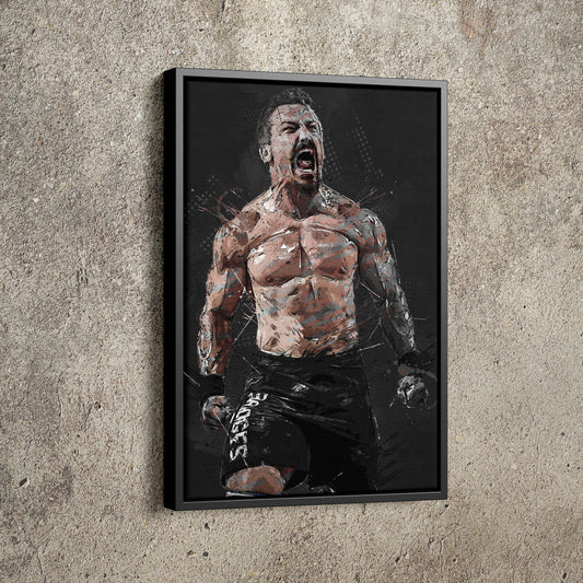 Josh Bridges Poster CrossFit athlete Hand Made Posters Canvas Print Wall Art Man Cave Gift Home Decor