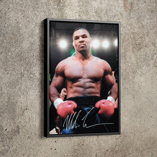 Mike Tyson Autographed Poster Boxing Hand Made Posters Canvas Print Wall Art Home Decor