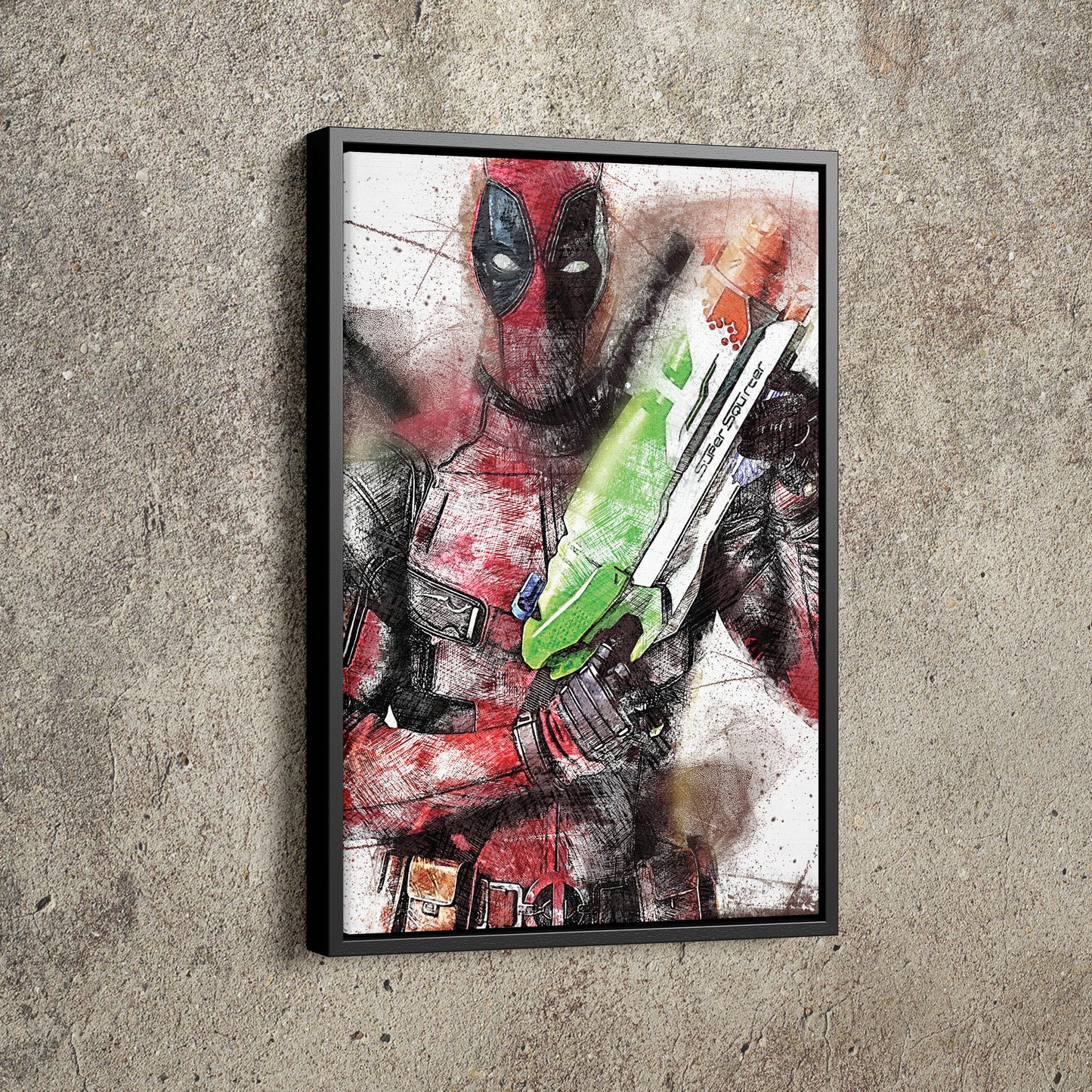 Deadpool Poster Marvel Comics Hand Made Posters Canvas Print Wall Art Home Decor