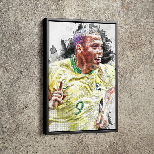 Ronaldo Poster Real Madrid Soccer Painting Hand Made Posters Canvas Print Kids Wall Art Man Cave Gift Home Decor