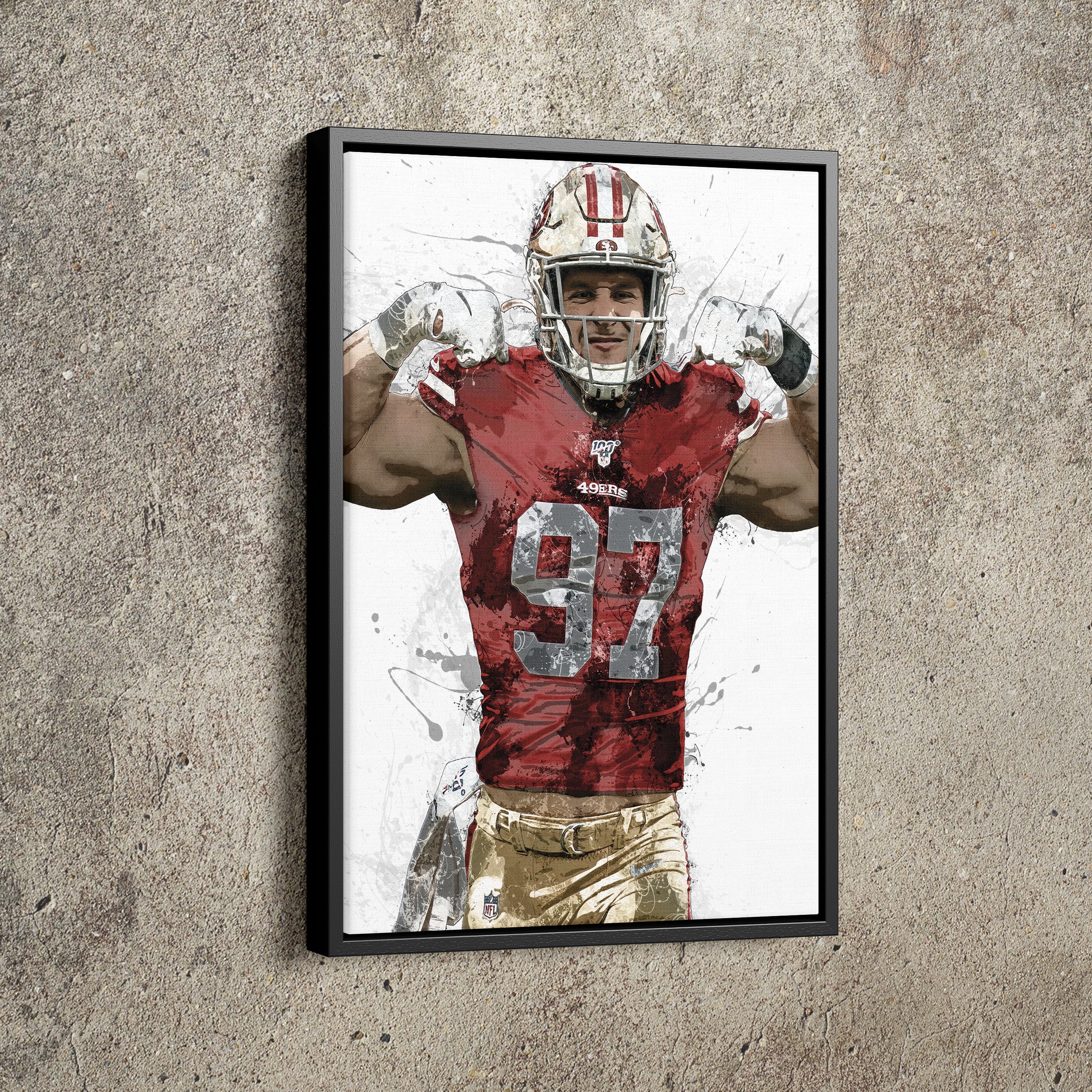 Nick Bosa Ohio State Poster Canvas Football Print Sports -   Denmark