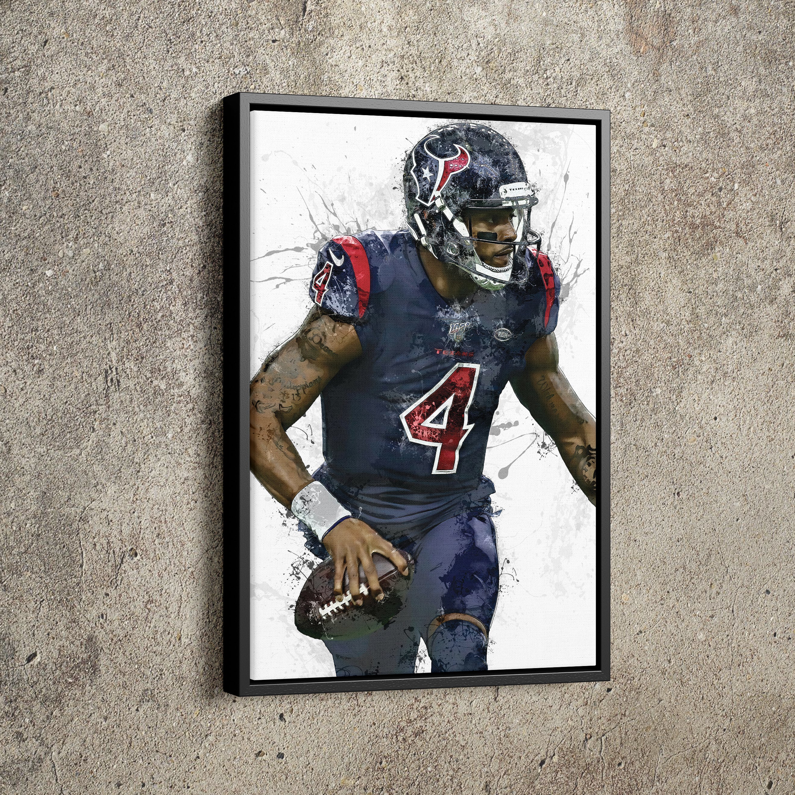 Deshaun Watson Poster Houston Texans Painting Football Hand Made