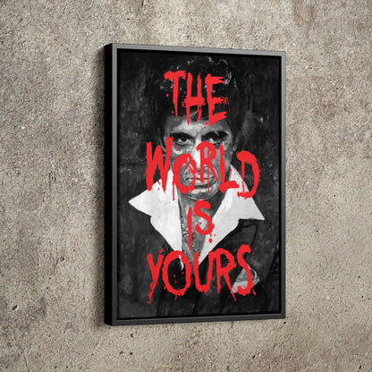 Scarface Tony Montana Poster Movie Hand Made Posters Canvas Print Wall Art Home Decor