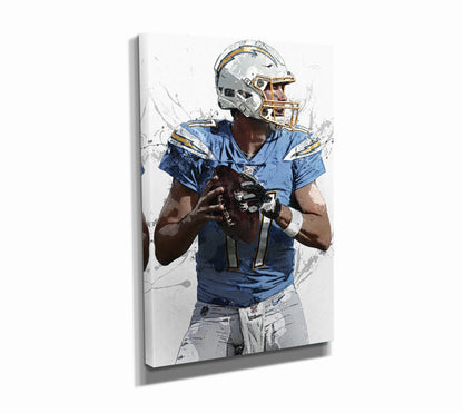 Philip Rivers Poster Indianapolis Colts Football Painting Hand Made Posters Canvas Print Kids Wall Art Home Man Cave Gift Decor