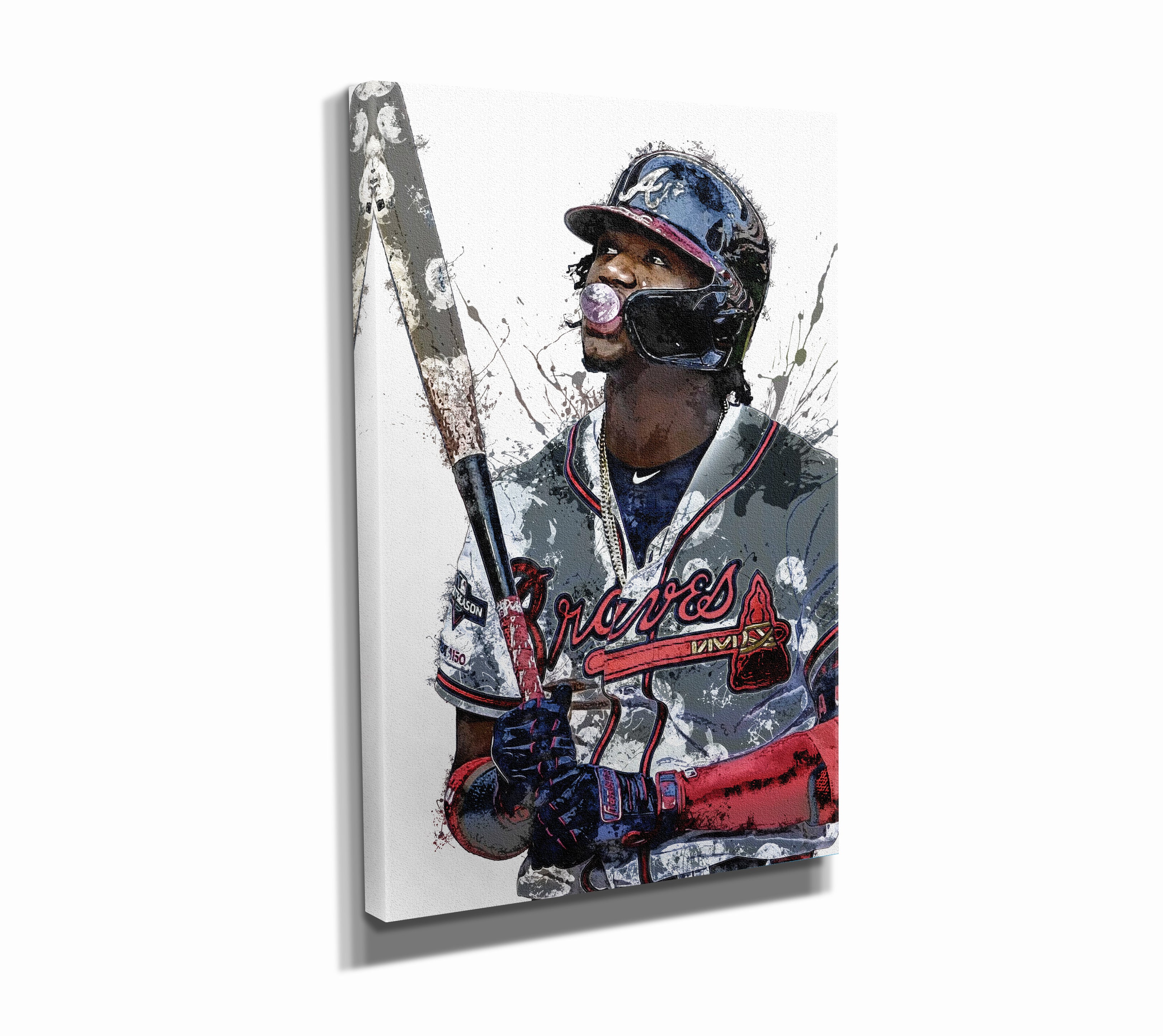 Ronald Acuna Jr. Atlanta Braves Poster Print, Real Player, Baseball Player,  Ronald Acuna Decor, Canvas Art, ArtWork, Posters for Wall SIZE 24''x32