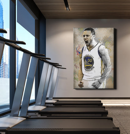Stephen Curry Poster Golden State Warriors Basketball Hand Made Posters Canvas Print Kids Wall Art Man Cave Gift Home Decor