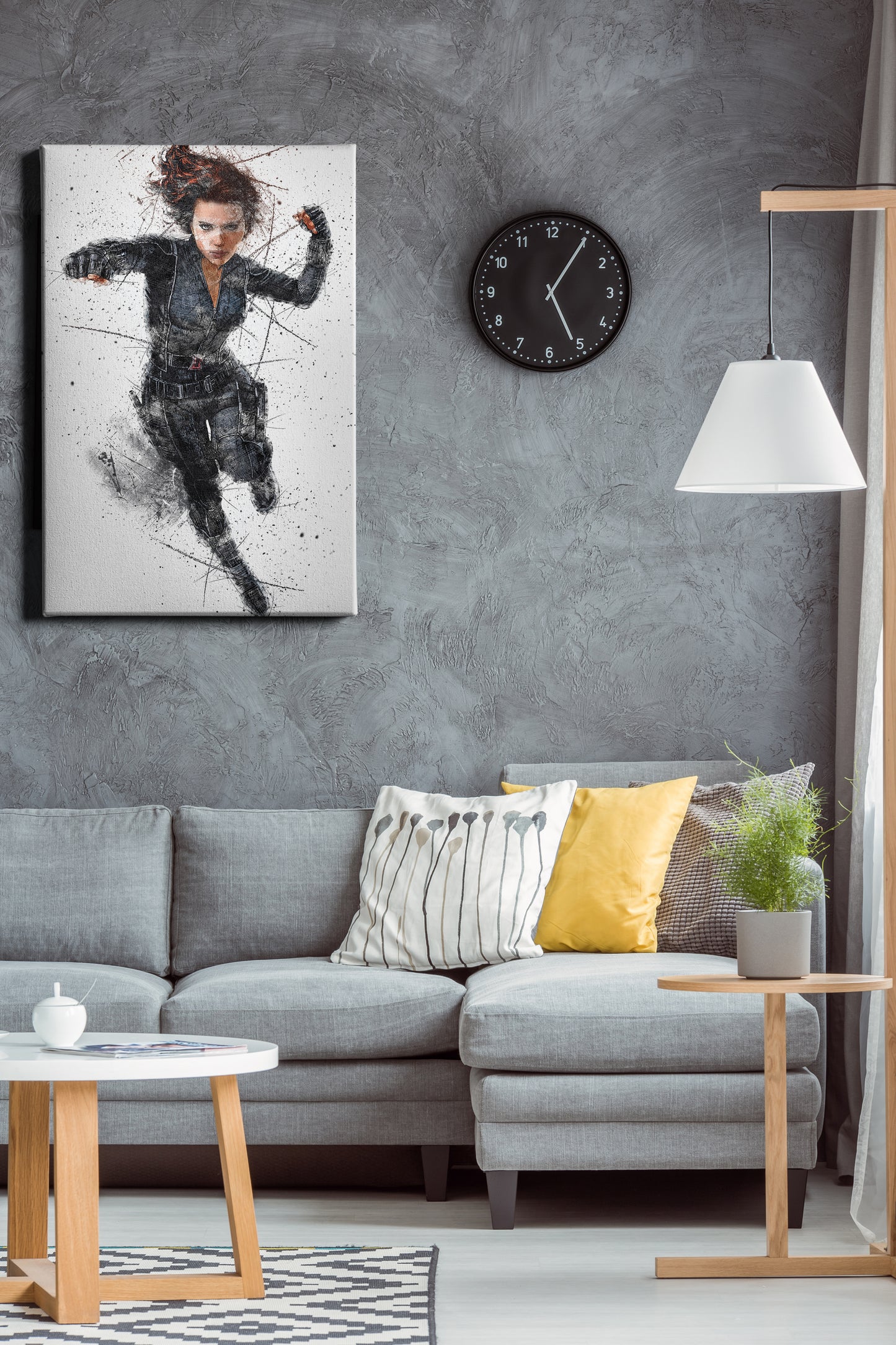 Black Widow Poster Marvel Comics Hand Made Posters Canvas Print Wall Art Home Decor