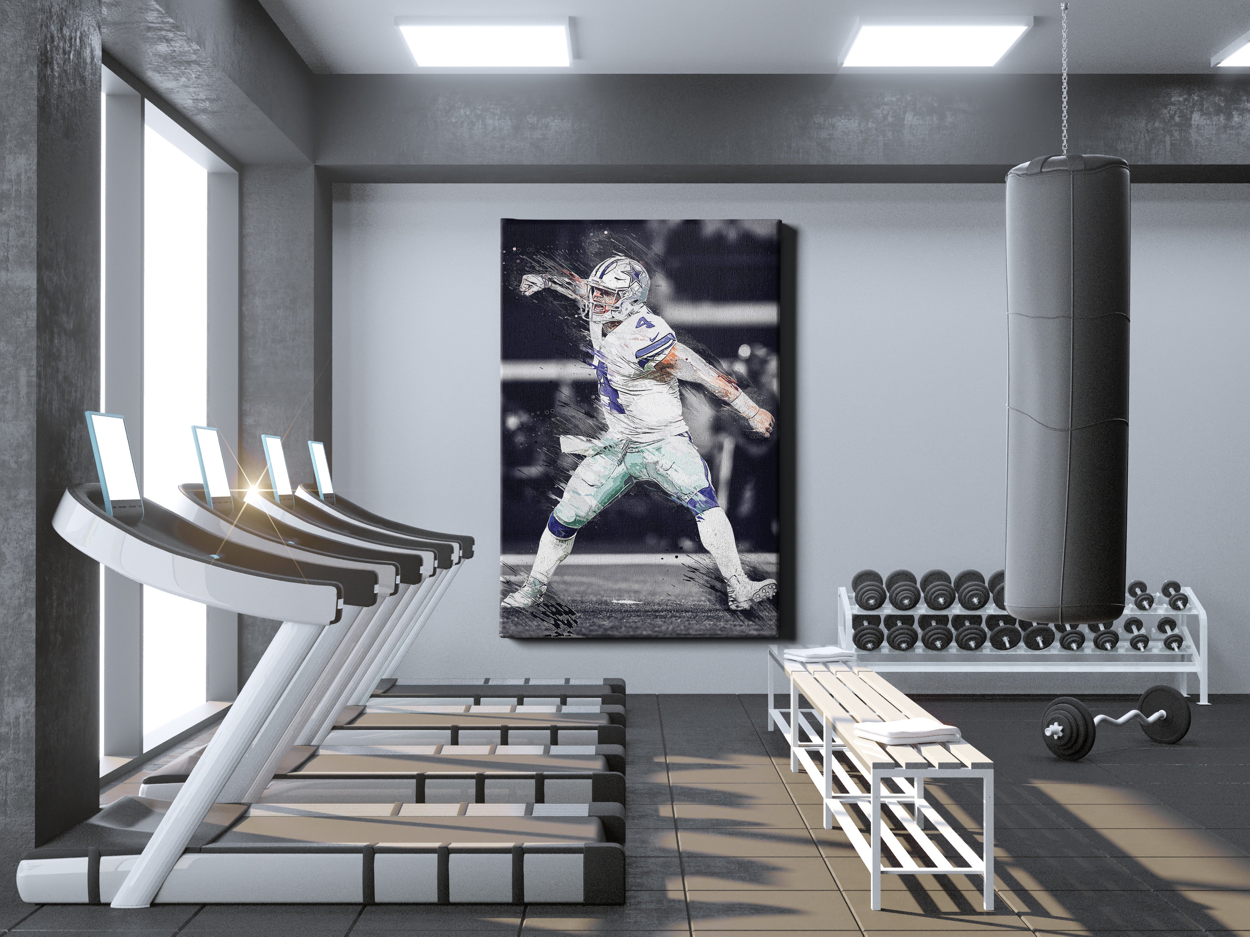 Dak Prescott Celebration Poster Dallas Cowboys Football Hand Made Post –  CanvasBlackArt