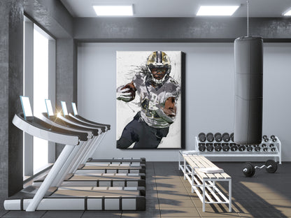 Alvin Kamara Poster New Orleans Saints Football Painting Hand Made Posters Canvas Print Kids Wall Art Home Man Cave Gift Decor