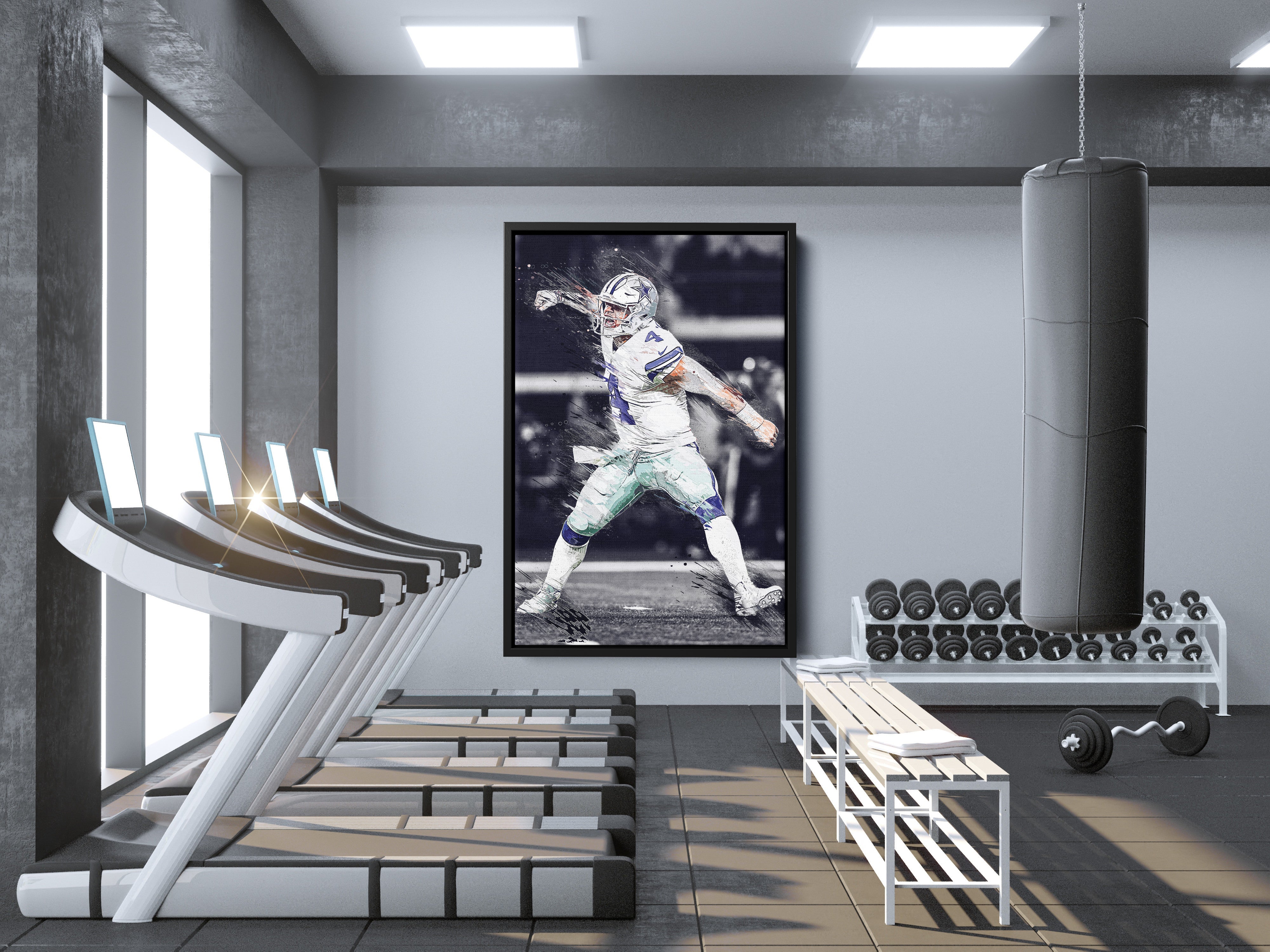 Dak Prescott Celebration Poster Dallas Cowboys Football Hand Made Post –  CanvasBlackArt