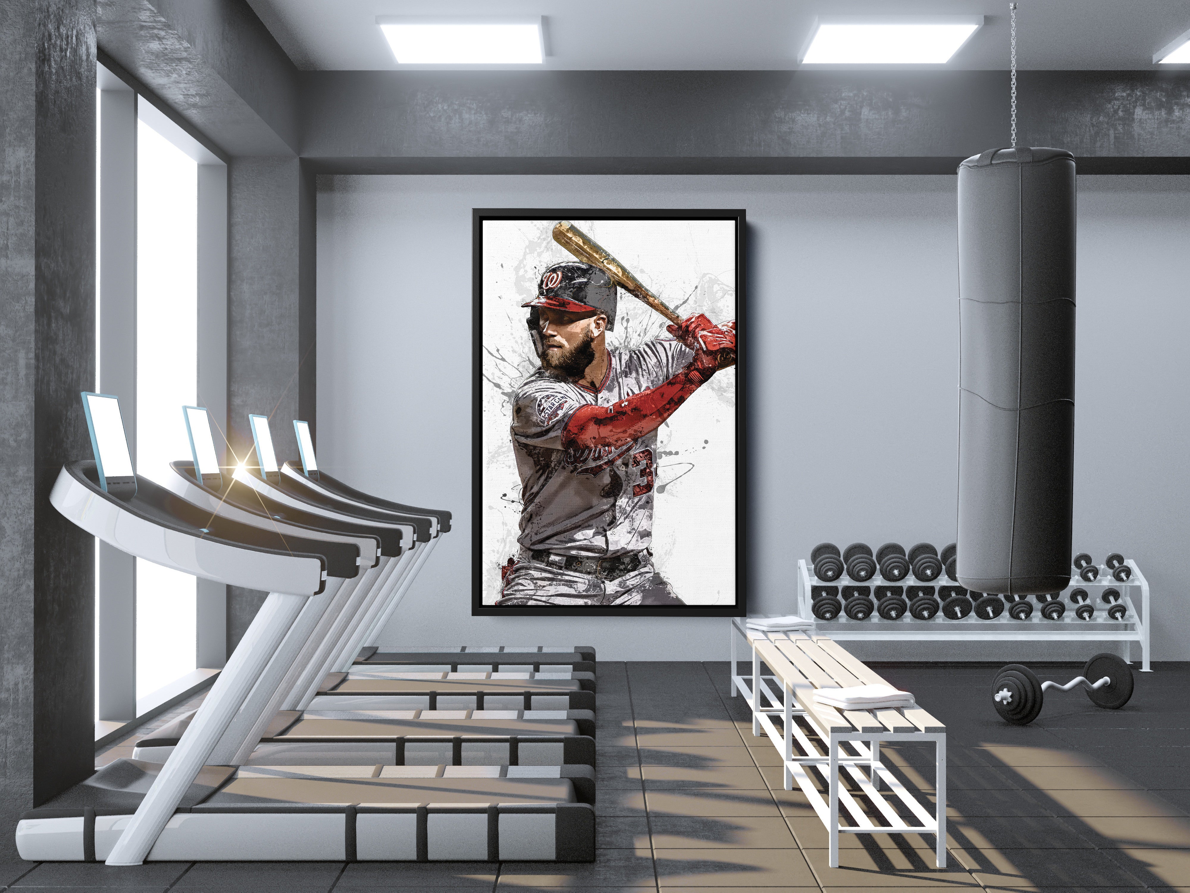 Bryce Harper Splash effect Wallpaper Style 1 – My Idea Sports Canvas