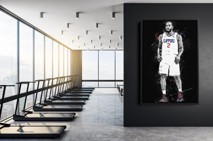 Kawhi Leonard Poster Los Angeles Clippers Basketball Painting Hand Made Posters Canvas Print Kids Wall Art Man Cave Gift Home Decor