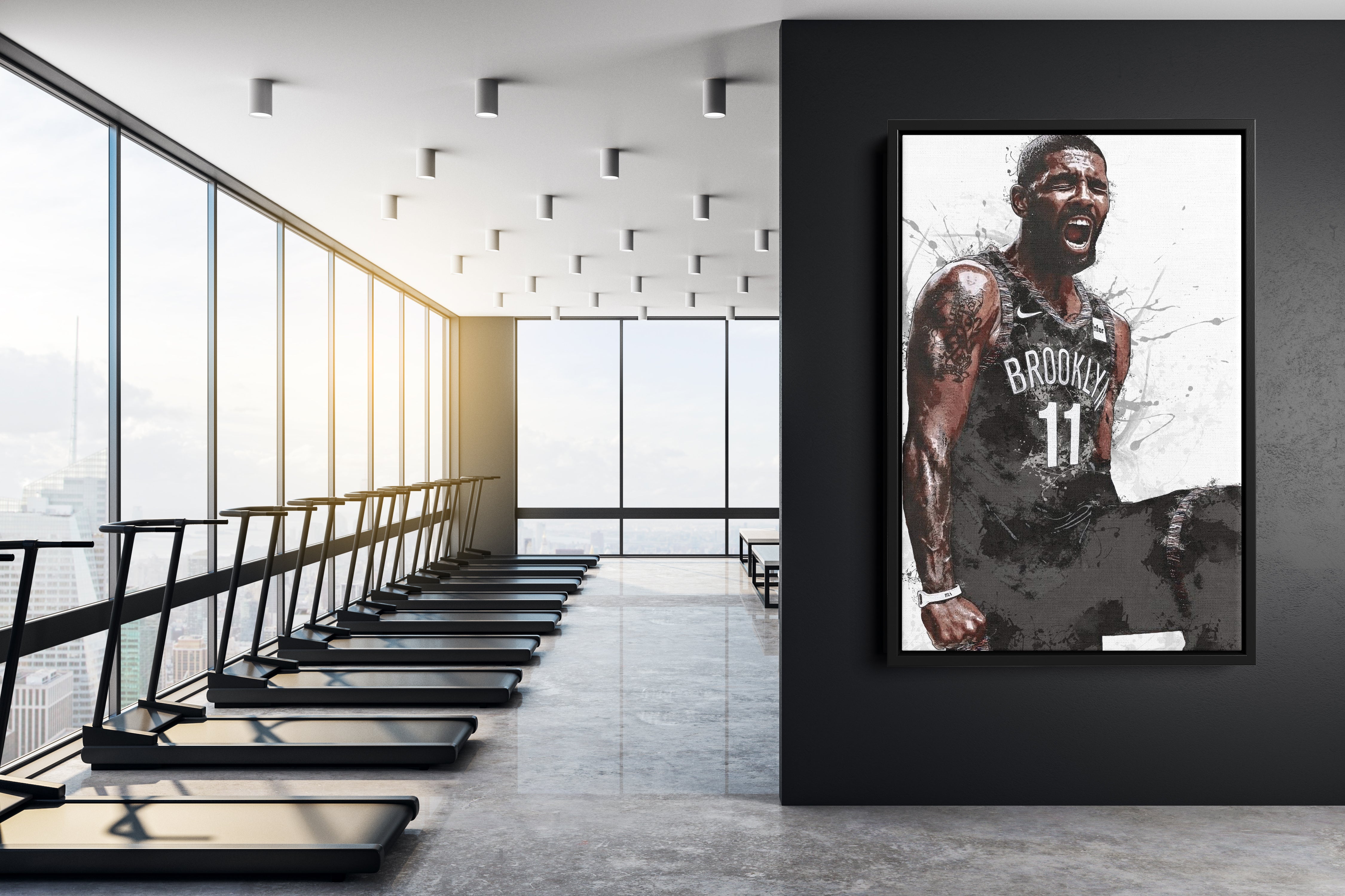 Brooklyn Nets Jersey Custom Canvas Print Wall Art