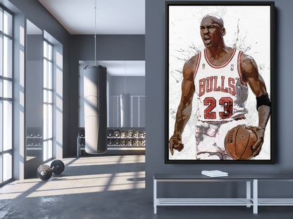 Michael Jordan Poster Chicago Bulls Basketball Painting Hand Made Posters Canvas Print Kids Wall Art Home Man Cave Gift Decor