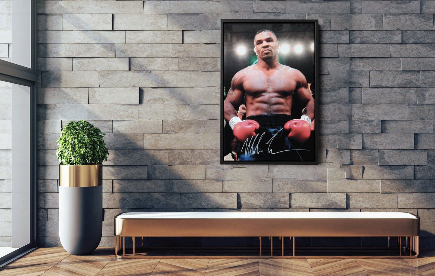 Mike Tyson Autographed Poster Boxing Hand Made Posters Canvas Print Wall Art Home Decor