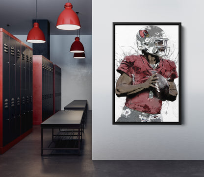 Kyler Murray Poster Arizona Cardinals Painting Hand Made Posters Canvas Print Kids Wall Art Home Man Cave Gift Decor