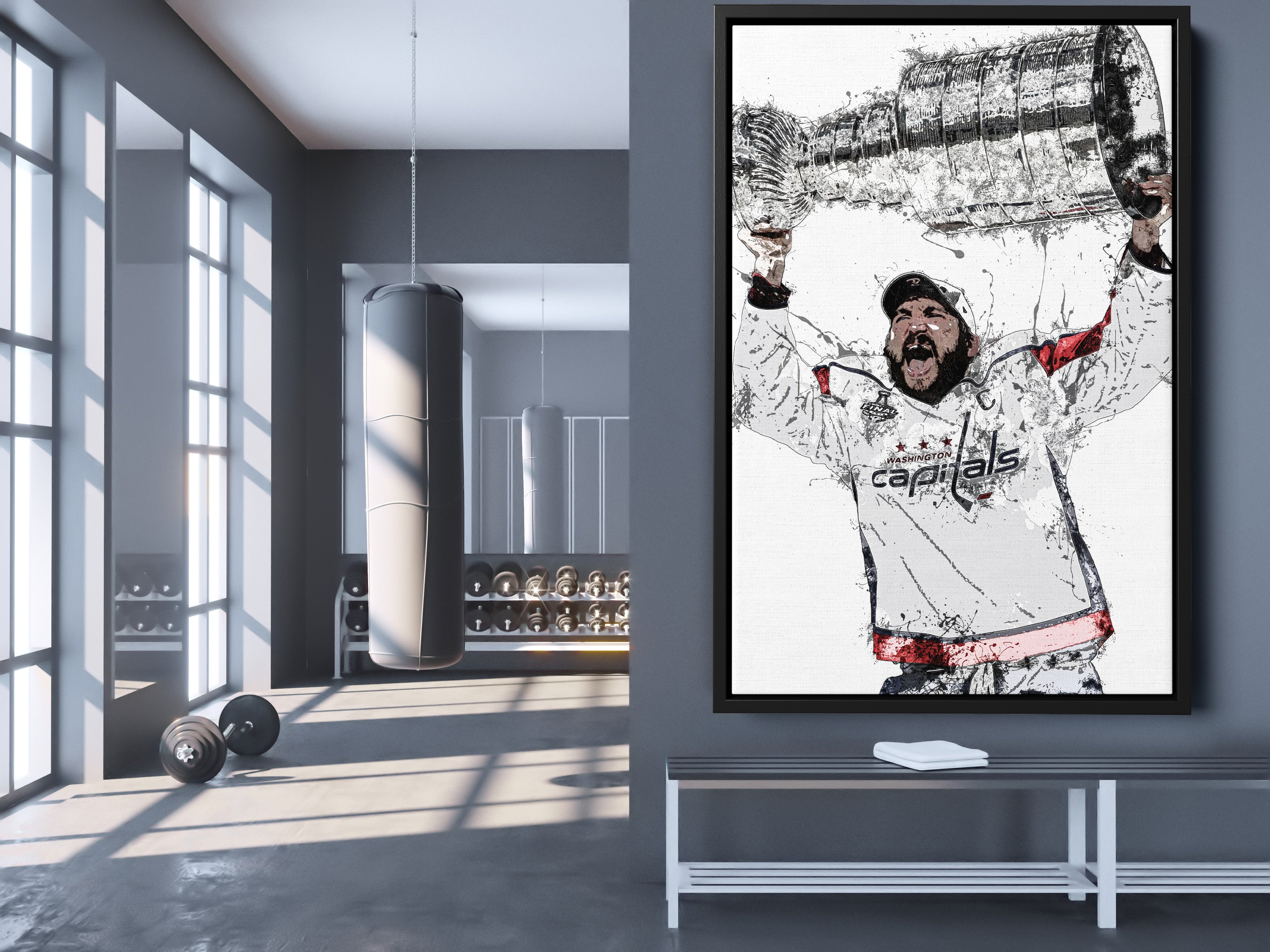 Washington Capitals: Alex Ovechkin 2021 Poster - NHL Removable Adhesive Wall Decal XL