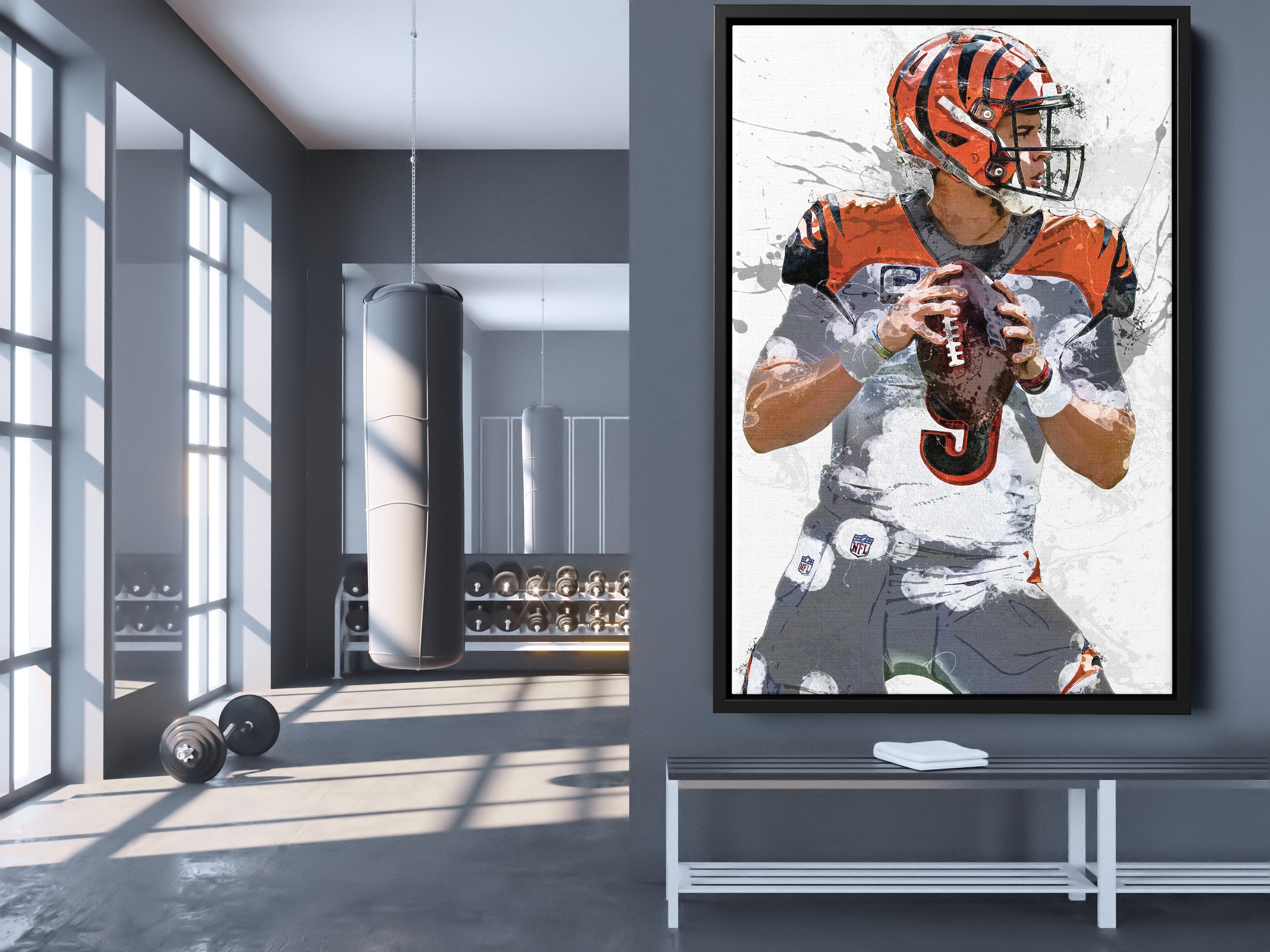 Cincinnati Bengals Man Cave Fan Banner Wall Door Scroll