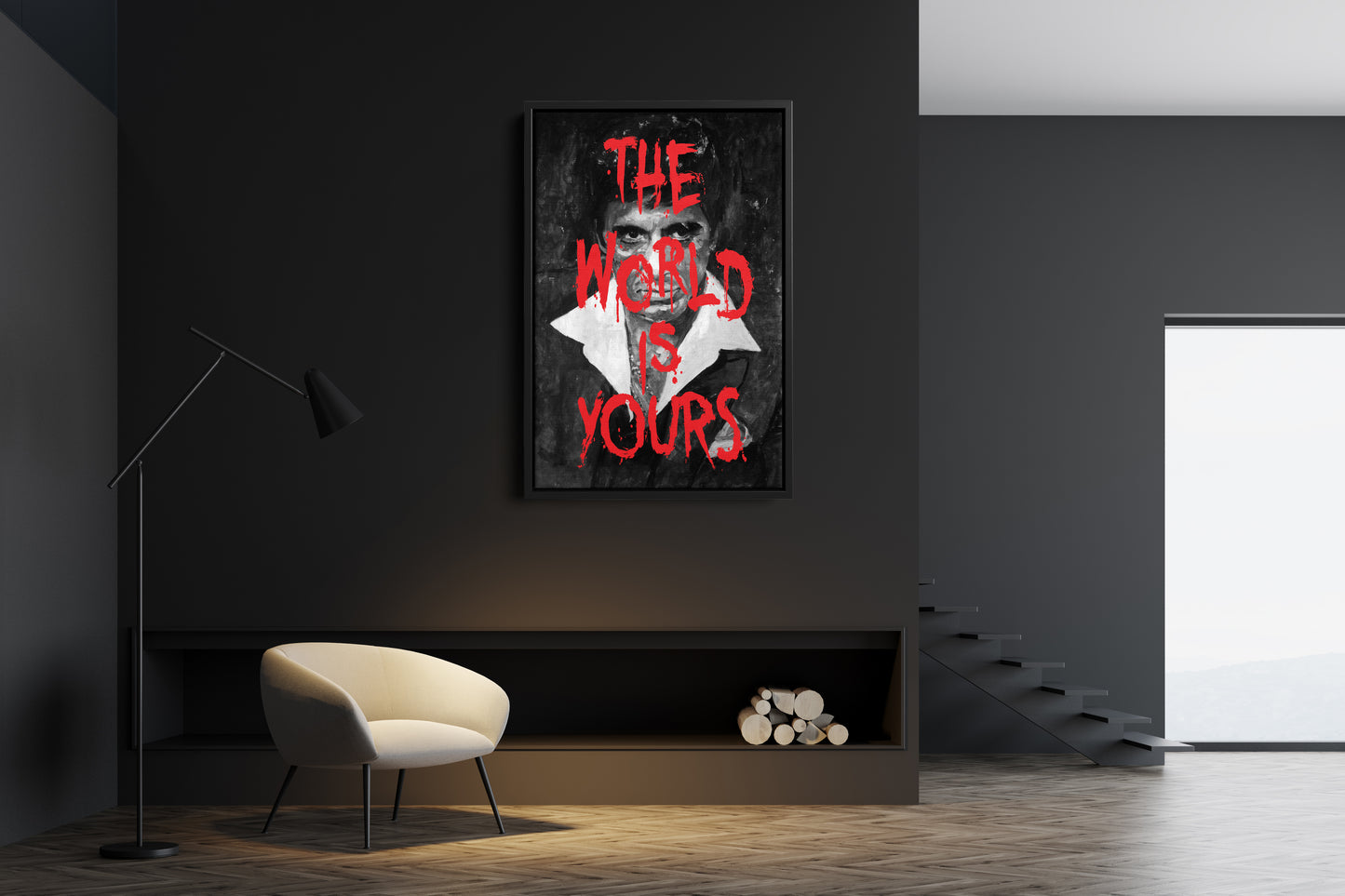Scarface Tony Montana Poster Movie Hand Made Posters Canvas Print Wall Art Home Decor
