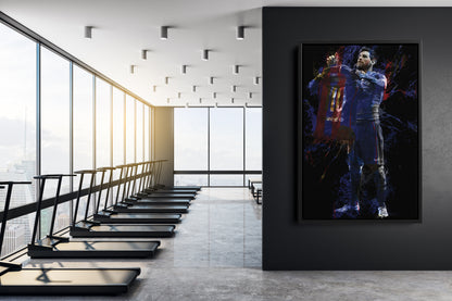 Lionel Messi Celebration Poster Soccer Player Barcelona Painting Hand Made Posters Canvas Print Kids Wall Art Man Cave Gift Home Decor