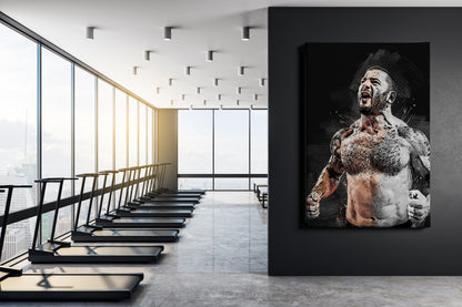 Mat Fraser Poster CrossFit athlete Painting Hand Made Posters Canvas Print Wall Art Man Cave Gift Home Decor