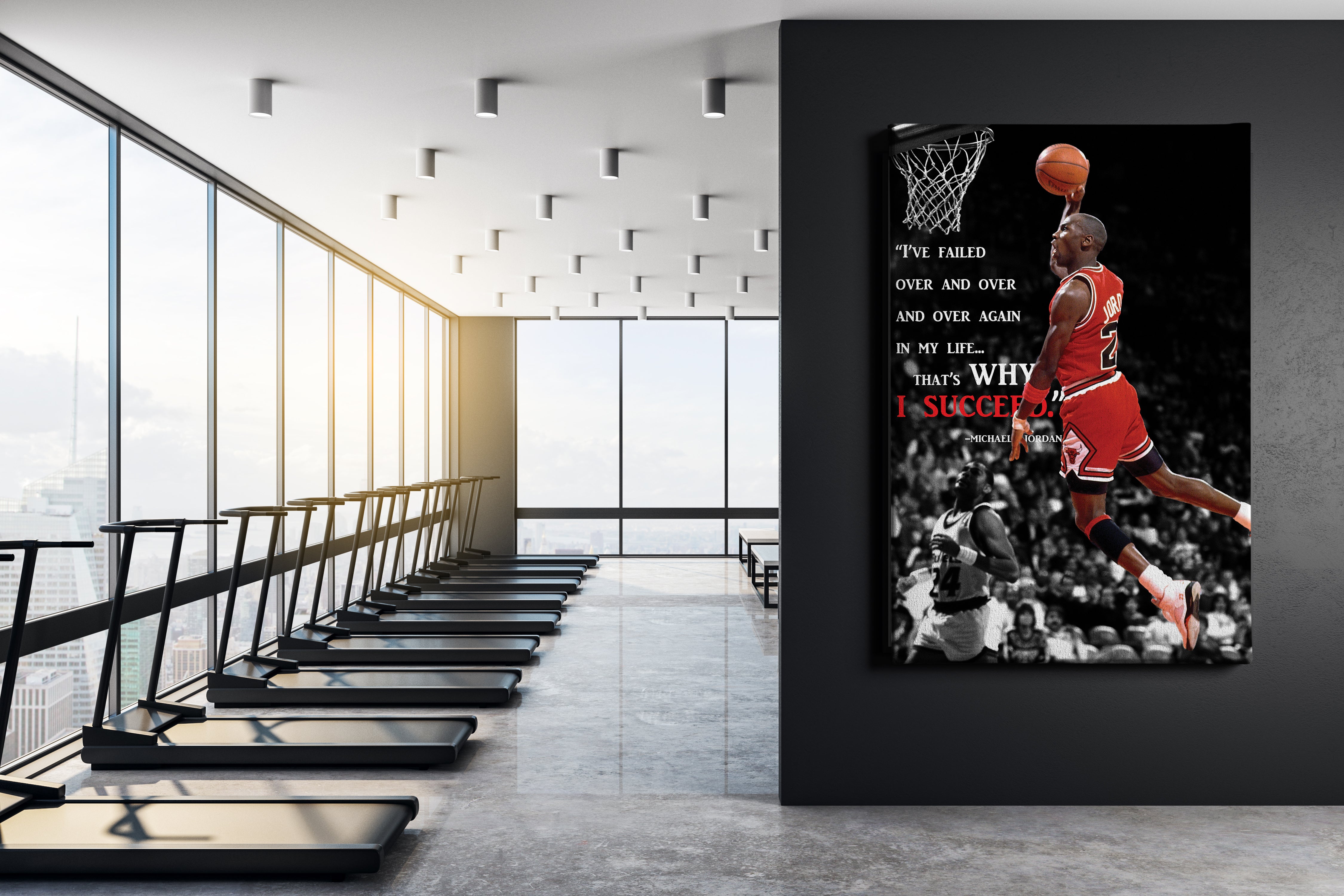Michael Jordan Poster, Chicago Bulls Print, Nba Basketball Bedroom/Gym  Wall Art