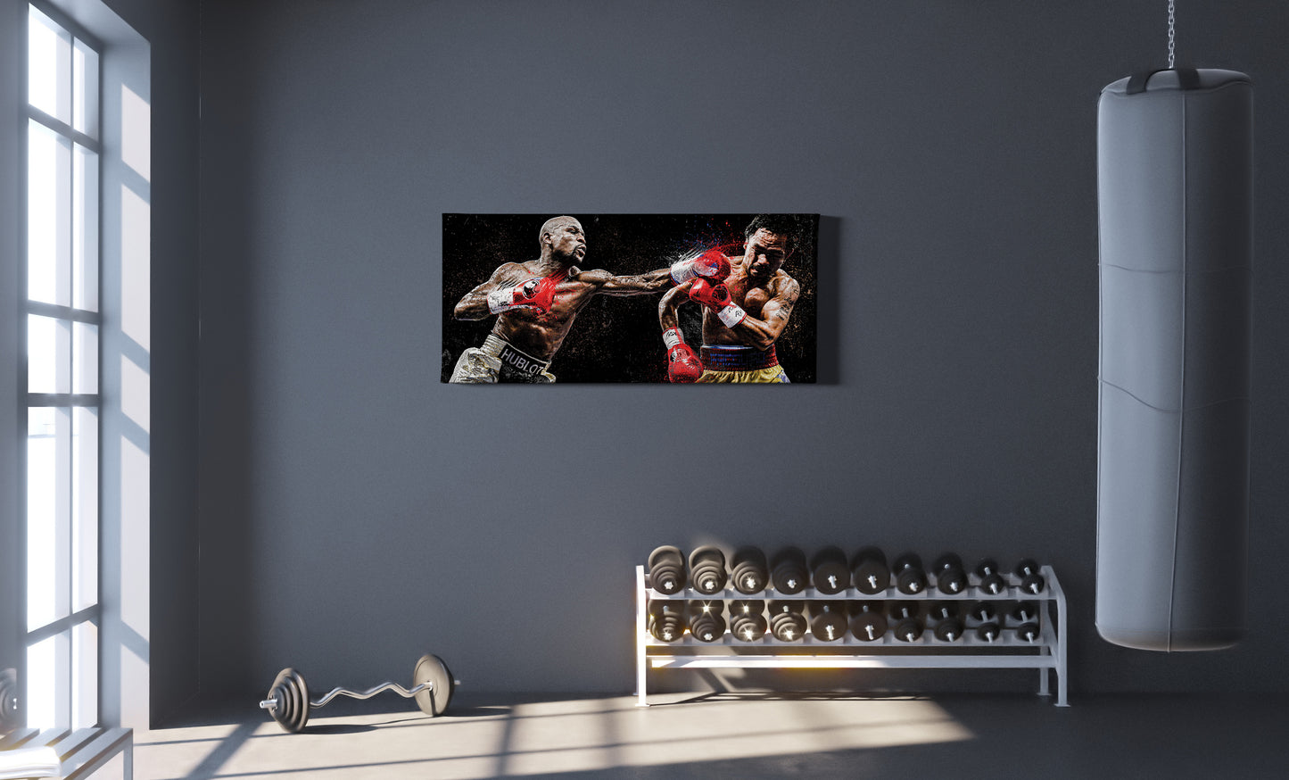 Floyd Mayweather Vs Manny Pacquiao Poster Boxing Hand Made Posters Canvas Print Wall Art Home Man Cave Gift Decor