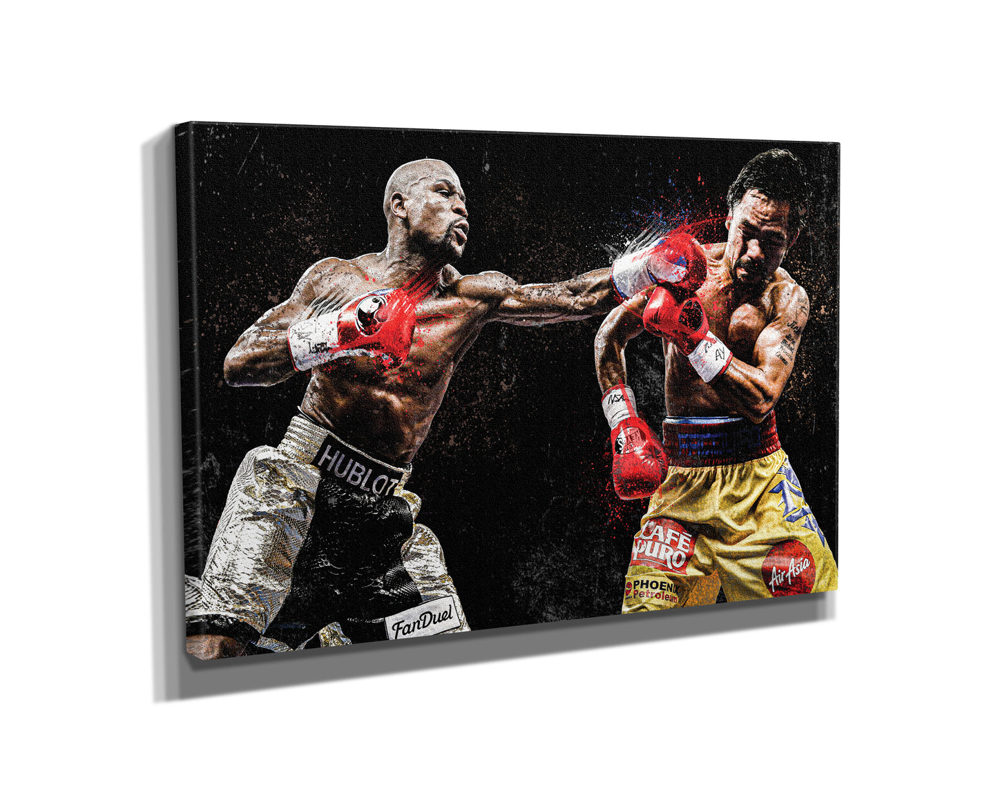 Floyd Mayweather Vs Manny Pacquiao Poster Boxing Hand Made Posters Canvas Print Wall Art Home Man Cave Gift Decor