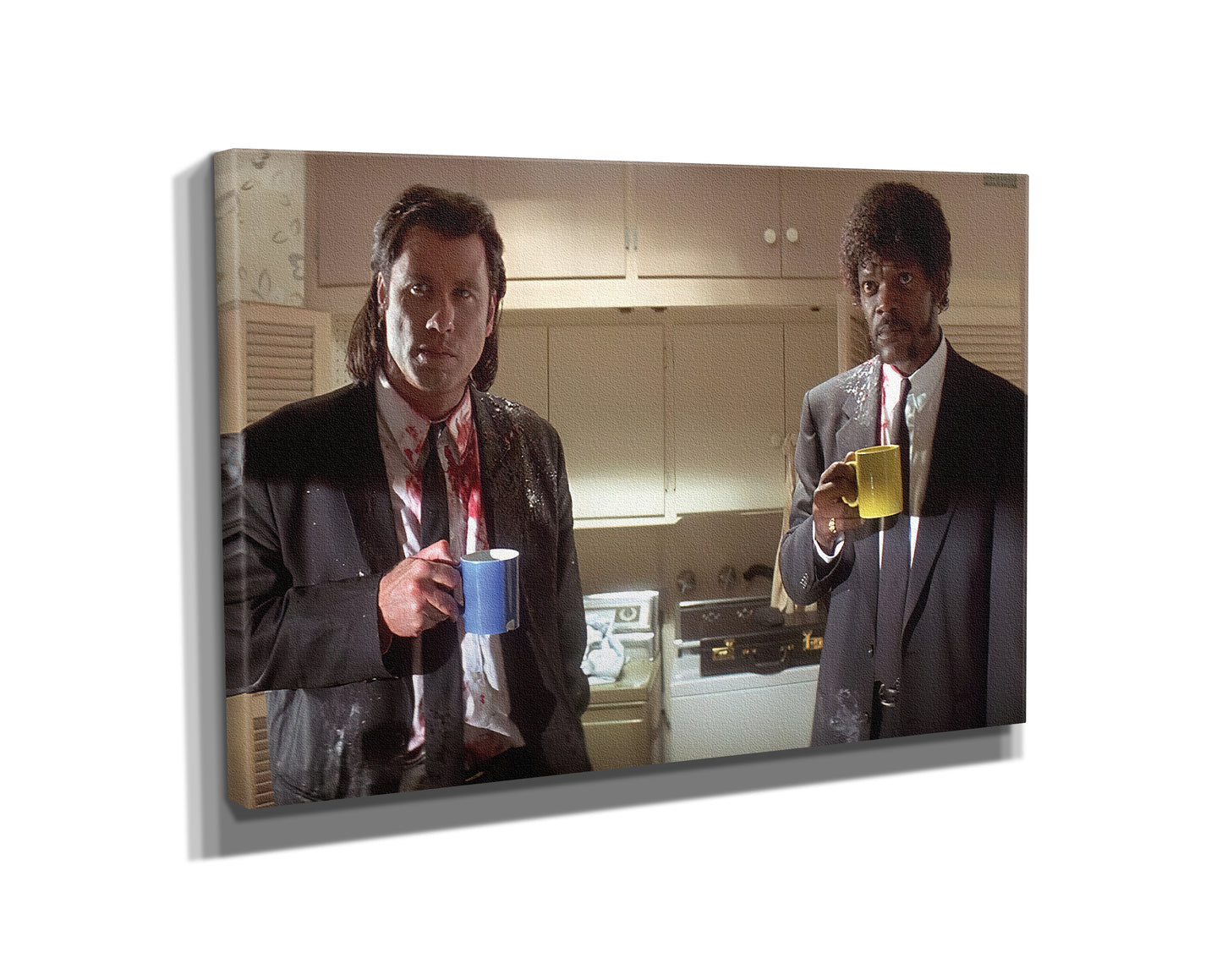 Pulp Fiction Coffee Break Poster Gangsta Movie Hand Made Posters Canvas Print Wall Art Home Decor