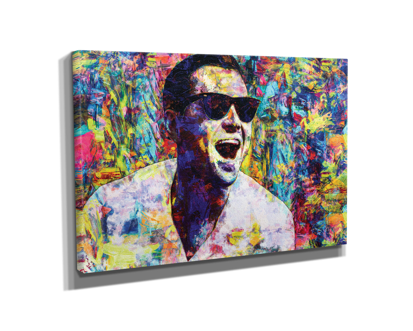 The Wolf of Wall Street 'laughing at life' Poster Leonardo Di Caprio Movie Painting Hand Made Posters Canvas Print Wall Art Home Decor
