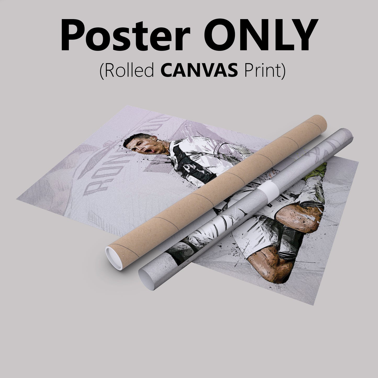 Cristiano Ronaldo Poster Celebration Soccer Player Juventus Hand Made Posters Canvas Print Wall Art Home Decor