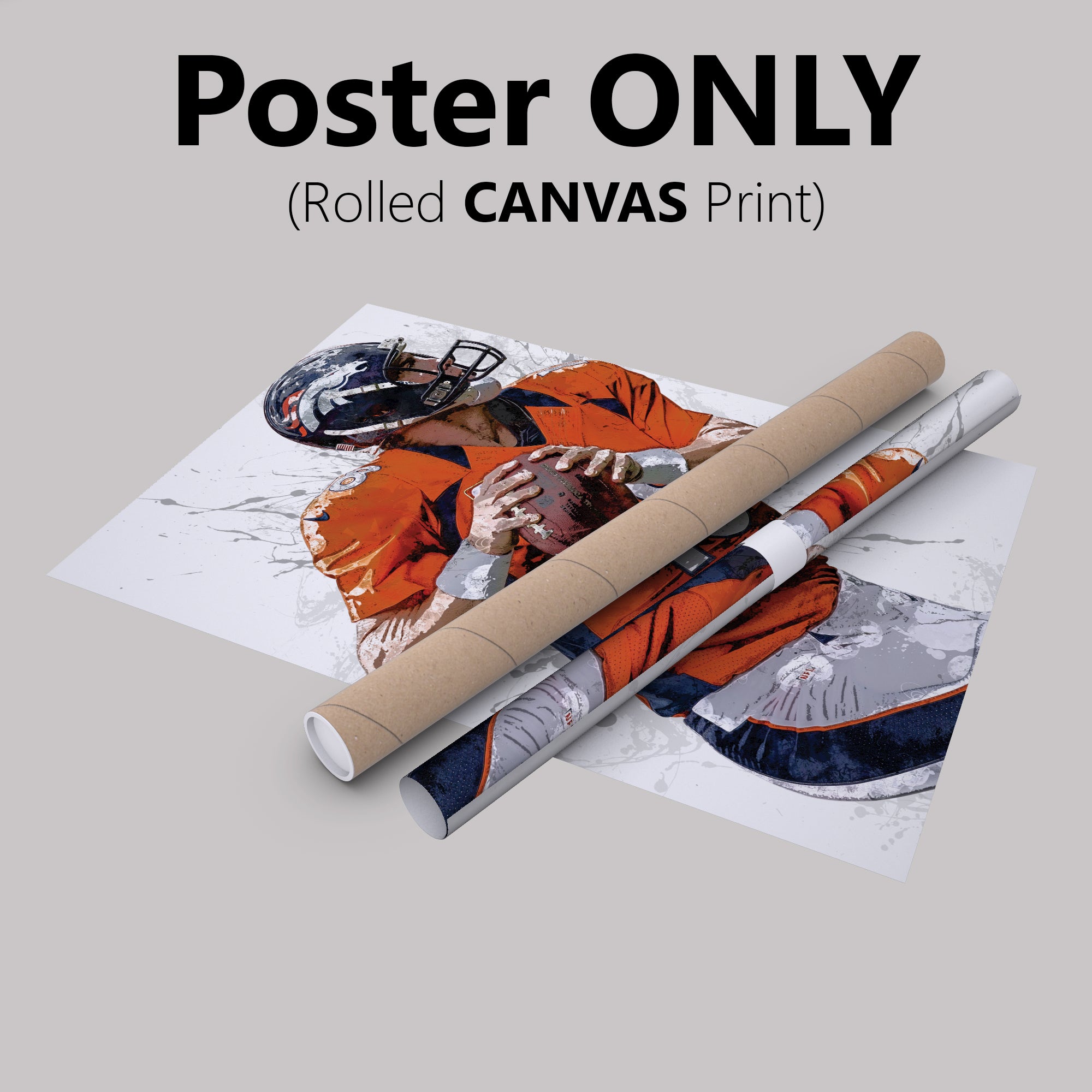 Denver Broncos Peyton Manning Football Wall Posters with 6 Sizes