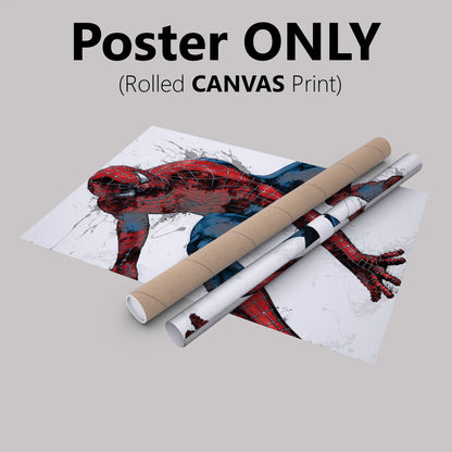 Spiderman Poster Marvel Superhero Comics Painting Hand Made Posters Canvas Print Kids Wall Art Man Cave Gift Home Decor